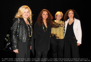 Da sinistra: Serena Bersani, Ester Castano, Francesca Santolini e Tiziana De Masi (foto di Marco Vaccari)