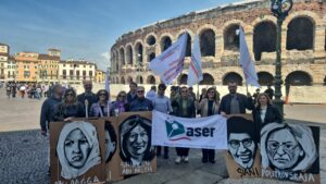 Costante: “Ecco i rider dell’informazione”. Sciopero giornalisti, Aser era in piazza a Verona con il Sgv
